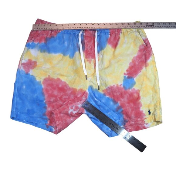 Polo Ralph Lauren 5.5" Tie-Dye Seersucker Drawstring Shorts Men's XXL - Picture 7 of 9